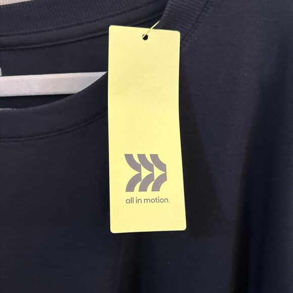 NWT All in Motion Women’s Plus Size Supima Cotton Short Sleeve Top Black 3X - Picture 6 of 16